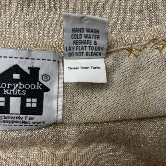 STORYBOOK KNIT Gold Metallic Embellished Sweater - Picture 9 of 11